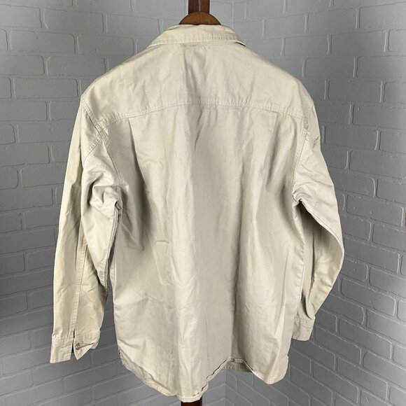 Territory Ahead Shirt Men XLarge Tan Light‎ Brown Heavy Twill Chore Shacket - Picture 4 of 9
